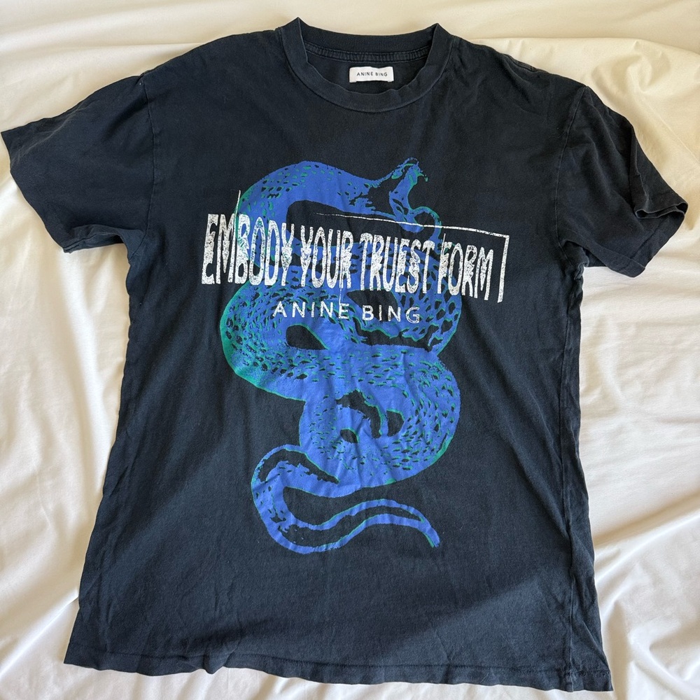 Anine Bing Snake Graphic tee